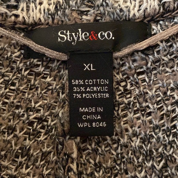 Warm cardigan sweater. style & co. XL. - Picture 2 of 4